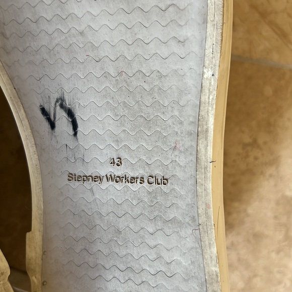 Stepney Working Club Black Dellow Leather Sneaker - Picture 8 of 9